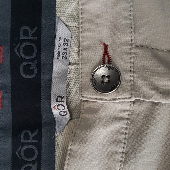 QOR Mens Performance Tan Chino Pants - Picture 5 of 7